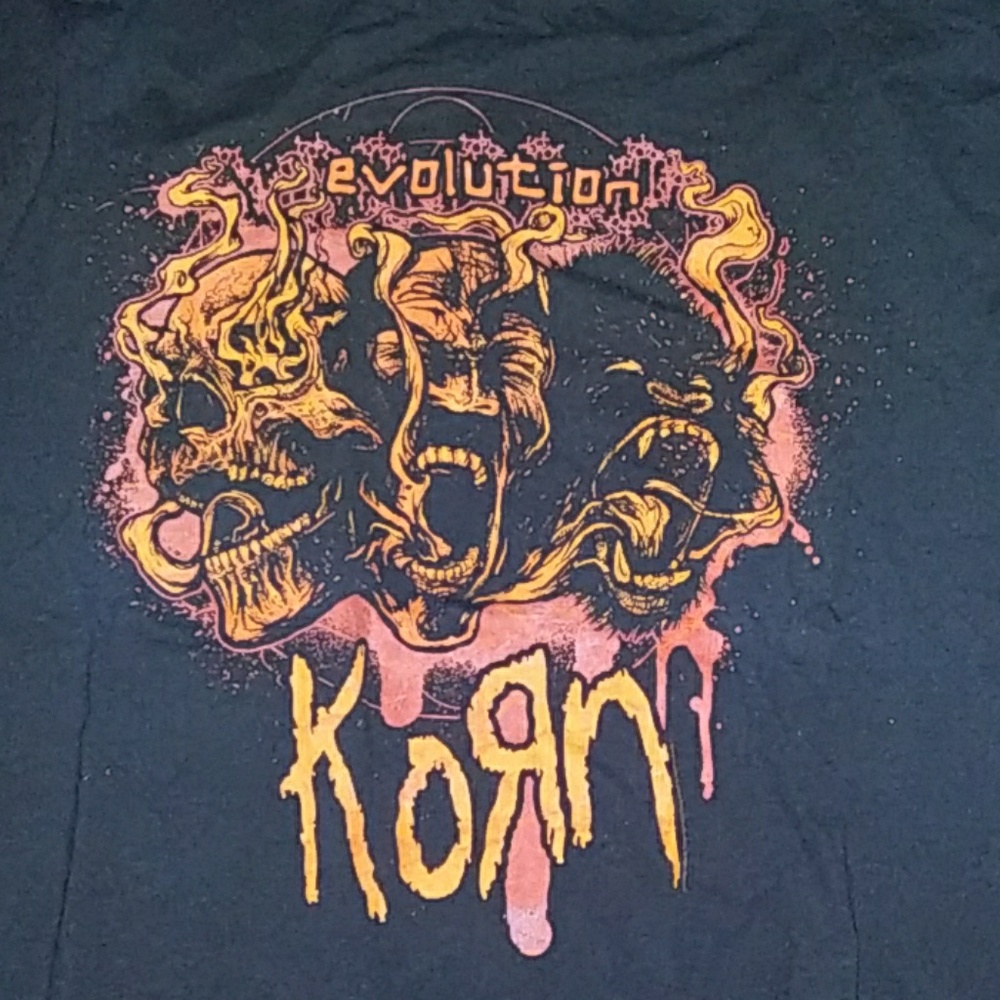 Large Korn 2007 Evolution Tour t-shirt